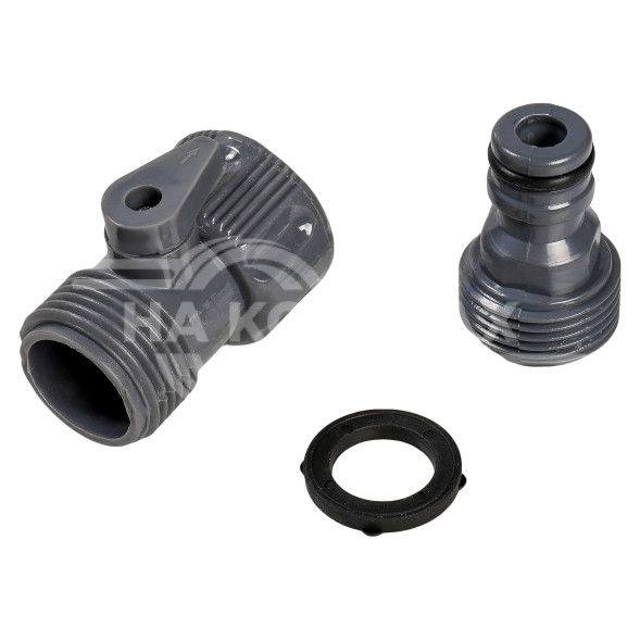 Щетка для мытья с насадкой для шланга, с мягкой распушенной щетиной (40 см)