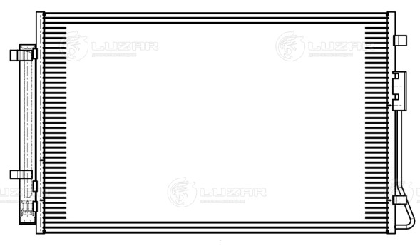 Радиатор кондиционера для автомобилей Sorento III (14-) 2.4i