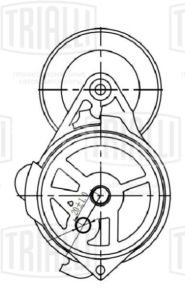 Ролик приводного ремня для автомобилей VW Touareg III (18-) 3.0d [EA897] с натяжным механизмом (выпуск до 2019)