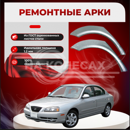 Ремонтные задние арки Hyundai Elantra (Lantra 3)