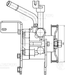 Насос ГУР для автомобилей Nissan Pathfinder (05-)/Navara (05-) 2.5D