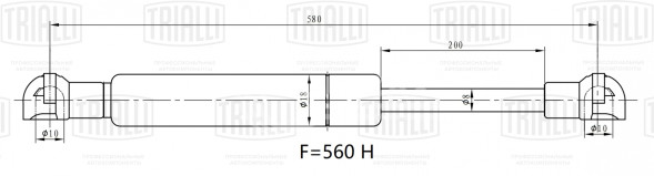Амортизатор (упор) крышки багажника для автомобиля Nissan X-Trail (07-)