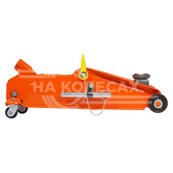 Домкрат подкатной 2.3т 140-350мм, кейс