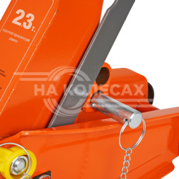 Домкрат подкатной 2.3т 140-350мм, кейс