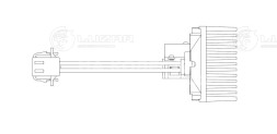 Резистор электровентилятора отопителя для автомобилей VW Polo Sedan (11-)/Skoda Fabia II (07-) (auto A/C)