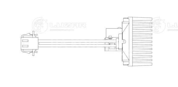 Резистор электровентилятора отопителя для автомобилей VW Polo Sedan (11-)/Skoda Fabia II (07-) (auto A/C)
