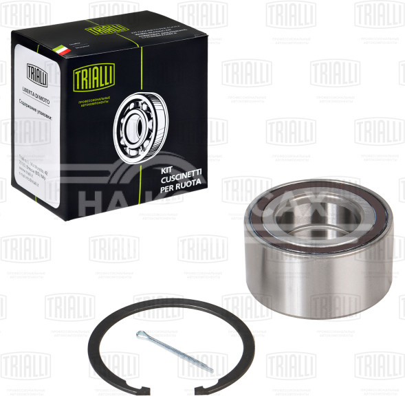 Ремонтный комплект ступицы передней для автомобиля Mitsubishi Lancer (07)/Outlander (06-)/ASX (10-) (комплект: подшипник, стопорное кольцо, шплинт)