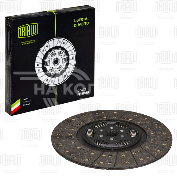 Диск сцепления ведомый для автомобилей МАЗ 5336/5516/6303/5551 (395WGTZ 1 3/4&quot;-10N)