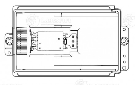 Резистор электровентилятора отопителя для автомобилей Skoda Octavia (96-)/VW Golf IV (96-)