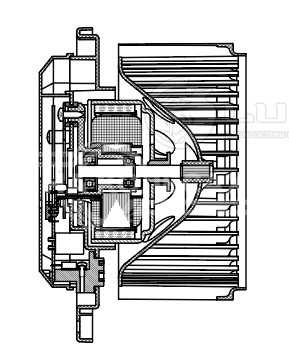 Электровентилятор отопителя для автомобилей Infiniti QX56 (10-)/QX80 (13-)/Nissan Patrol (Y62) (10-)