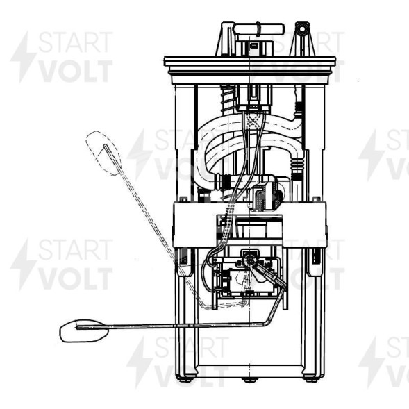 Модуль топливного насоса для автомобилей Hyundai Santa Fe (06-) 2.7i