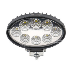 Фара светодиодная овальная 8LED, рассеянный свет, 24Вт, 140х86х55мм, 12/24В