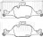 Колодки тормозные дисковые передние для автомобилей BMW 3 (G20) / 5 (G30) (без М-пакета) (в комплекте с датчиком) (PF 4206)