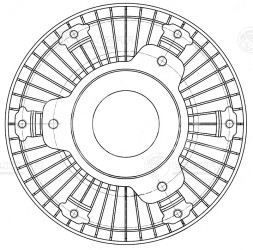 Муфта вязкостная для автомобилей Mercedes-Benz Actros MP1 (96-)/Actros MP2/MP3 (03-) 12D [OM 541] (без крыльчатки)