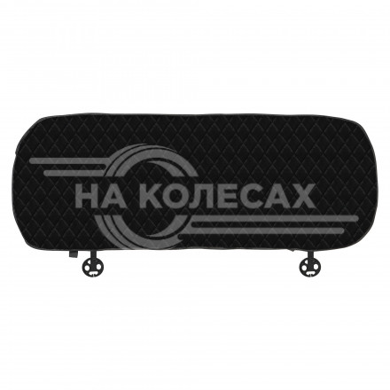 Накидка из искусственного меха, черная с коротким ворсом, на заднее сиденье, 1 шт.
