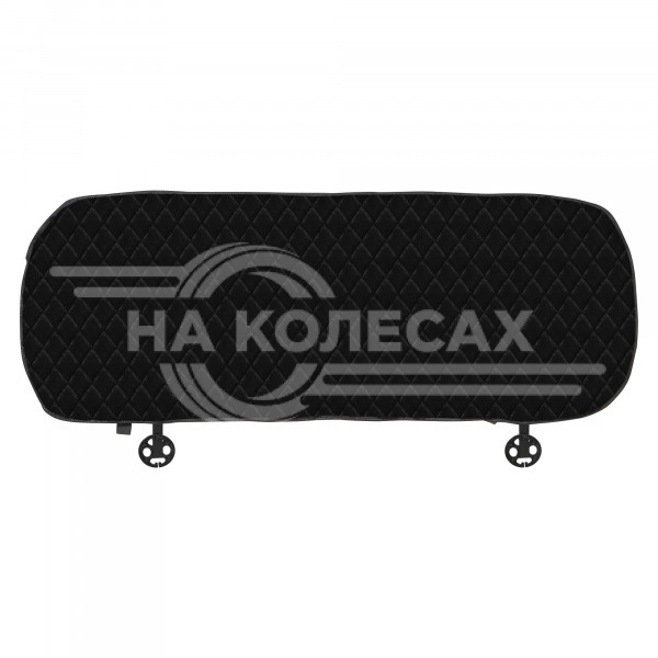 Накидка из искусственного меха, черная с коротким ворсом, на заднее сиденье, 1 шт.
