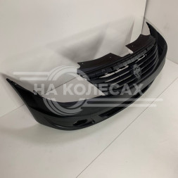 Бампер передний Renault Logan 09-16 (Под ПТФ)