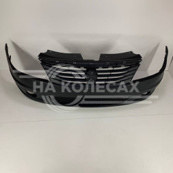Бампер передний Renault Logan 09-16 (Под ПТФ)