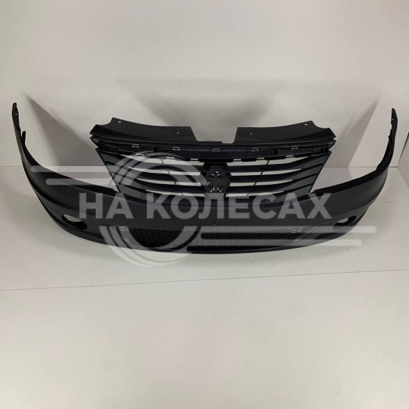 Бампер передний Renault Logan 09-16 (Под ПТФ)