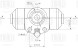 Цилиндр тормозной задний для автомобилей VW Caddy (96-)/Skoda Felicia (95-) левый/правый d=22.2мм