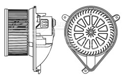 Электровентилятор отопителя для автомобилей Mercedes-Benz Vito (W638) (96-) (для а/м с задним отопителем)