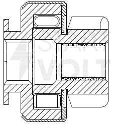 Привод стартера (бендикс) для автомобилей Hyundai ix35 (09-) 2.0i (тип Delco)
