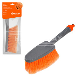 Щетка для мытья с насадкой для шланга, с мягкой распушенной щетиной (33 см)