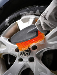 Щетка для мытья с насадкой для шланга, с мягкой распушенной щетиной (33 см)