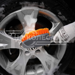 Щетка для мытья с насадкой для шланга, с мягкой распушенной щетиной (33 см)