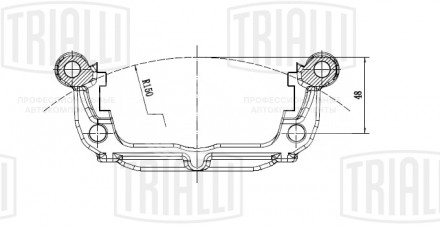 Скоба заднего тормозного суппорта для автомобилей Chevrolet Cruze (09-)
