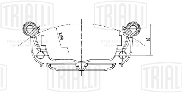 Скоба заднего тормозного суппорта для автомобилей Chevrolet Cruze (09-)