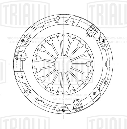 Диск сцепления нажимной (корзина) для автомобилей Toyota RAV4 (06-)/RAV4 (12-) 2.0i