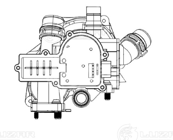 Термостат для автомобилей Skoda Octavia A7 (13-)/Kodiaq (16-)/Audi A6 (C7) (11-)/A4 (B8) (08-)/Q5 (08-) 1.8T/2.0T (с корпусом)