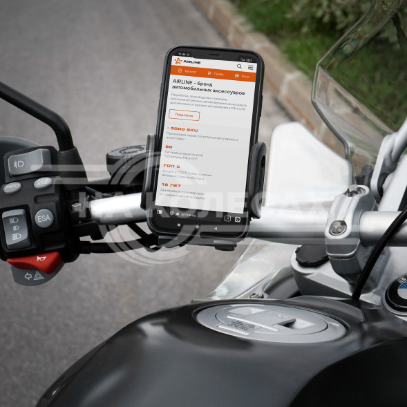 Держатель для телефона/навигатора автомобильный для мотоцикла/велосипеда раздвижной