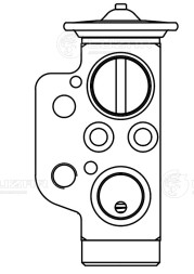 Клапан расширительный кондиционера (ТРВ) для автомобилей Touareg II (10-)