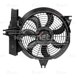 Электровентилятор кондиционера для автомобилей Hyundai Santa Fe (00-) (с кожухом)