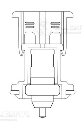 Термостат для автомобилей Skoda Octavia A7 (13-) (термоэлемент) (105°С)
