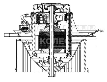 Электровентилятор отопителя для автомобилей Renault Laguna II (01-)