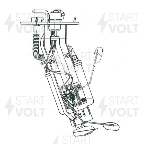 Модуль топливного насоса для автомобилей Hyundai Sonata (98-) 2.0i/2.7i (без регулятора давления топлива)