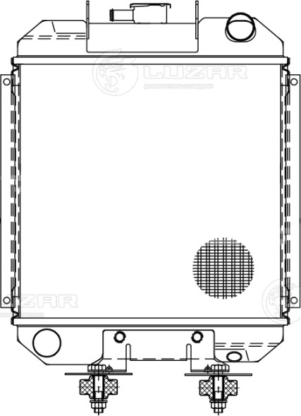 Радиатор охлаждения для трактора МТЗ-320 с дв. LPW 1503C (алюм.)