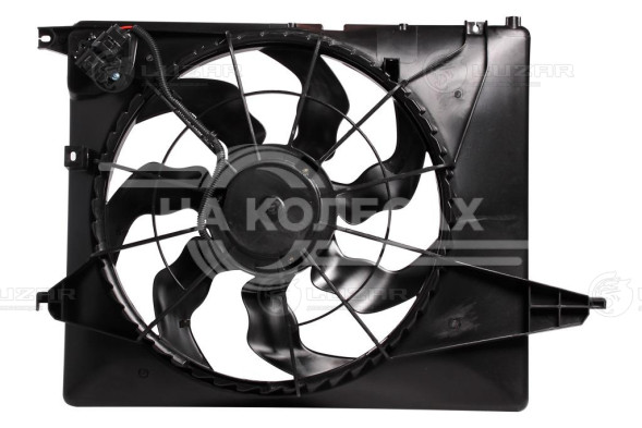 Электровентилятор охлаждения для автомобилей Hyundai Santa Fe III (12-) 2.4i (с кожухом  и резист.)