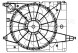 Электровентилятор охлаждения для автомобилей Hyundai Santa Fe III (12-) 2.4i (с кожухом  и резист.)
