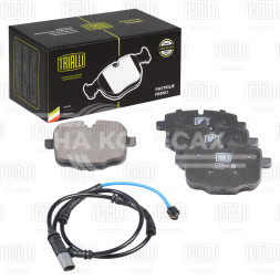 Колодки тормозные дисковые задние для автомобилей BMW 5 (F10) (09-) с тормозной системой TRW (для диска D=345) (в комплекте с датчиком)