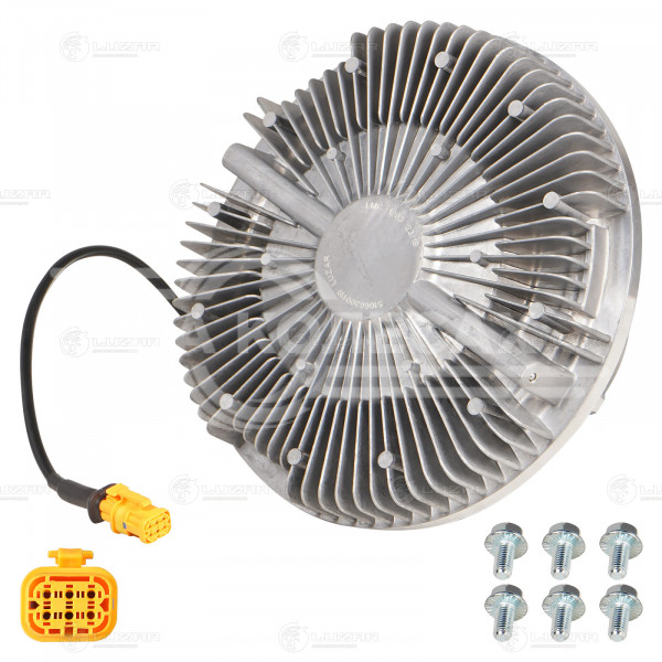 Муфта вязкостная для автомобилей MAN TGA (02-)/TGS/TGX (07-) 10.5D (электронное управление, разъем 6 контактов, без крыльчатки) d 247 мм.