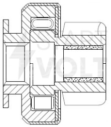 Привод стартера (бендикс) для автомобилей Hyundai Solaris (10-) 1.4i/1.6i (c 2014) (тип Delco)