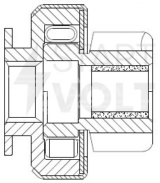 Привод стартера (бендикс) для автомобилей Hyundai Solaris (10-) 1.4i/1.6i (c 2014) (тип Delco)