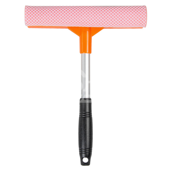 Щетка для мытья стекол с поролоном и водосгоном компактная (30 см)