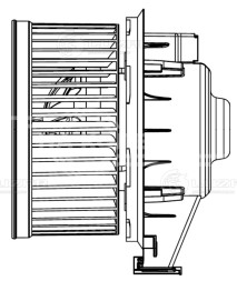 Электровентилятор отопителя для автомобиля Ford Fiesta VI (08-)