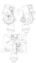 Турбокомпрессор для а/м Audi A4 (13-)/А6 (14-)/Q5 (-09) 2.0T [CNCD, CYPB] (тип RHF5)