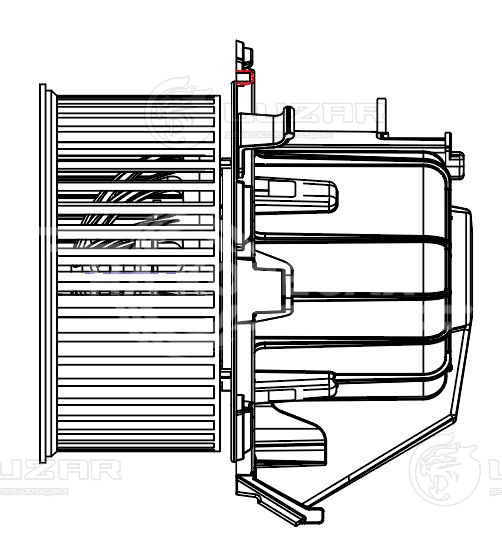Электровентилятор отопителя для автомобилей Peugeot 407 (04-)/Citroen C5 (X7) (08-)